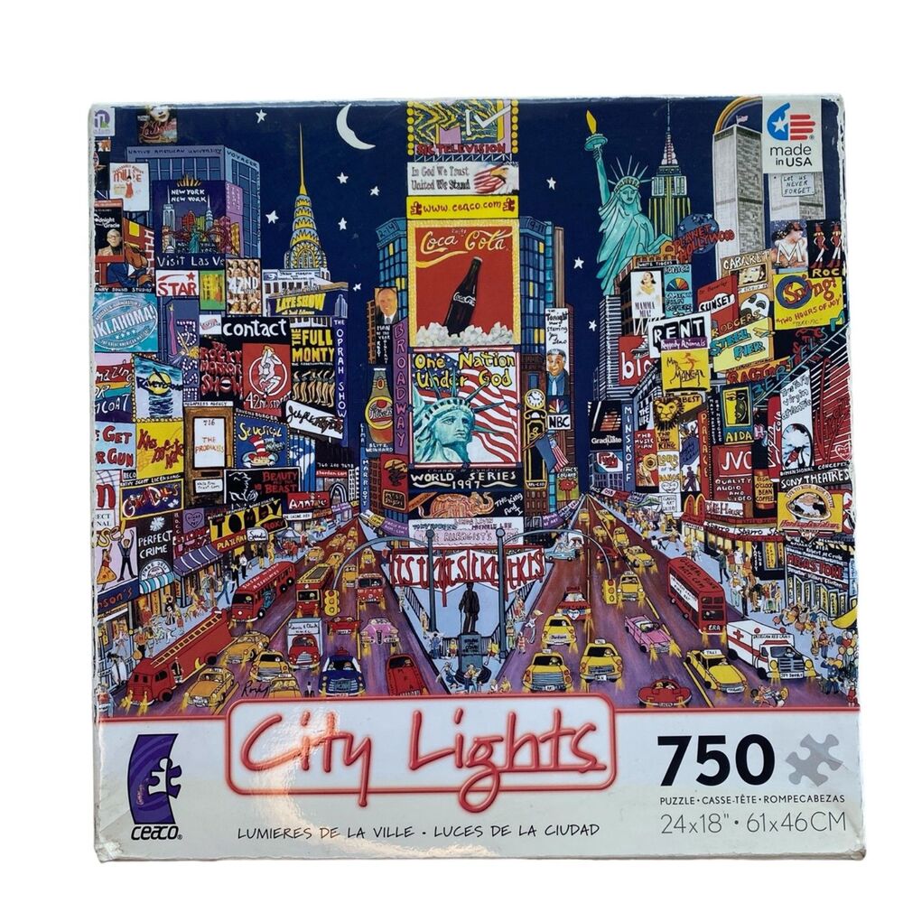 NEW CEACO City Lights 750 Pieces Jigsaw Puzzle Sealed